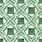 Gorgeous seamless patchwork pattern from dark green and white Moroccan, Portuguese tiles, Azulejo, Arabic ornament.