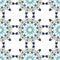 Gorgeous seamless pattern from blue Moroccan tiles, ornaments.