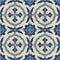 Gorgeous seamless pattern from colorful floral Moroccan, Portuguese tiles, Azulejo, ornaments.