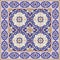 Gorgeous seamless pattern from tiles and border. Moroccan, Portuguese, Azulejo ornaments.