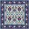 Gorgeous seamless pattern from tiles and border. Moroccan, Portuguese,Turkish, Azulejo ornaments.