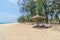 Gorgeous summer day at the beach near the sea