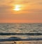 Gorgeous Sunset at Indian Rocks Beach on the Gulf of Mexico in Florida.