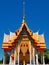 Gorgeous temple soaring into blue sky