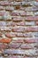 Gorgeous textured surface of old English handmade red bricks