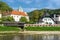 gorgeous town of Lasco in Slovenia with the Spica river bank