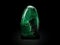 Gorgeous translucent green jade stone