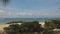 Gorgeous view of Atlantic ocean landscape. Turquoise water of Atlantic ocean and  speed boats on blue sky background. Key West,