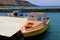 Gorgeous view with boats moored at the pier,Golden Point Resort,Fiji,2015