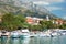 Gorgeous view of marina in dalmatian Baska Voda, C