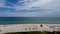 Gorgeous view of panoramic coastline of Atlantic Ocean in Miami Beach.