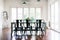 Gorgeous vintage styled dining room with bifold doors