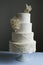 Gorgeous white wedding cake