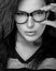 Gorgeous Woman Face with Eyeglasses. Cool Trendy Eyewear Portrait