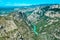 Gorges du Verdon canyon and river. Alps Provence