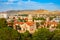 Gori town aerial panoramic view, Georgia