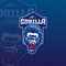 Gorilla Esport Logo design vector illustration graphic fit for your group logo design