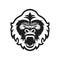 Gorilla head logo for sport club or team. Animal mascot logotype. Template. Vector illustration.