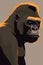 Gorilla portrait. Vector illustration for your design