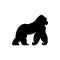 Gorilla silhouette. gorilla logo