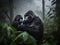 Gorillas in the Mist: A Tender Moment in the Rainforest