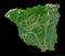 Gorj, Romania - black solid. Sentinel-2 satellite