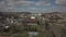 Gorlice, Poland - 3 9 2019: Panorama of a small European medieval city at the present time. View from the drone or quadrocopter on