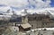 Gornergrat hotel and Matterhorn peak, Alps, Switzerland