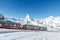 The Gornergrat Railway and Matterhorn in the Swiss Canton of Valais