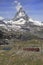 The Gornergrat railway and Matterhorn, Switzerland