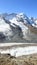 Gornergrat Summith. Glacier View In Summer