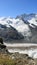Gornergrat Summith. Glacier View In Sunny Day