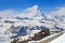 Gornergrat Train Station and Matterhorn peak