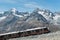 Gornergrat Train on steep slope