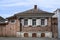 GORODETS, RUSSIA - APRIL 17, 2023: Wooden house of the 19th century in Gorodets, Russia