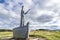 Gortmore, Northern Ireland, UK - September 18 2022 : Manannan Mac Lir Statue by John Darre Sutton - He is a warrior and