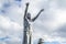 Gortmore, Northern Ireland, UK - September 18 2022 : Manannan Mac Lir Statue by John Darre Sutton - He is a warrior and