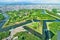 Goryokaku Fort and Park from a viewpoint, Hakodate, Hokkaido, Japan