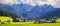 Gosau Panoramic Shot, Dachstein Mountains, Alps, upper Austria