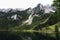 Gosausse, The mountain scenery around the top of the Zwieselalmhoehe, Salzkammergut, Salzburg, Austria