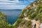 Gospe od Prizidnice church on the cliff on Ciovo island, Croatia