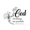 Gospel Verses - With God all things are possible