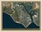 Gosport, England - Great Britain. High-res satellite. Labelled p