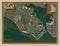 Gosport, England - Great Britain. Low-res satellite. Capital