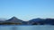 Gossa mountain from Midsund island in the Romsdalfjord near Molde, Norway