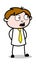 Gossip - Office Salesman Employee Cartoon Vector Illustration