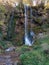 Gostilje waterfall on the Zlatibor mountain in Serbia in autumn