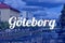 Goteborg Sweden city name text card