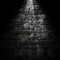 Goth horror illuminated rustic brick wall with grey smoke