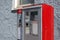 Gothenburg, Sweden - June 9, 2020: Swedish parking meter in Hisingen in northern suburbs of Gothenburg